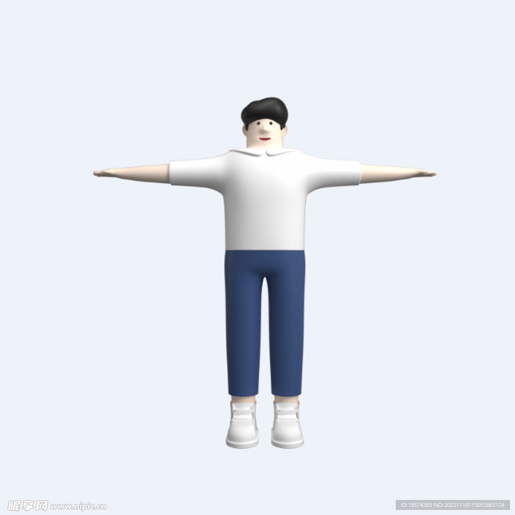 C4D模型 卡通人  