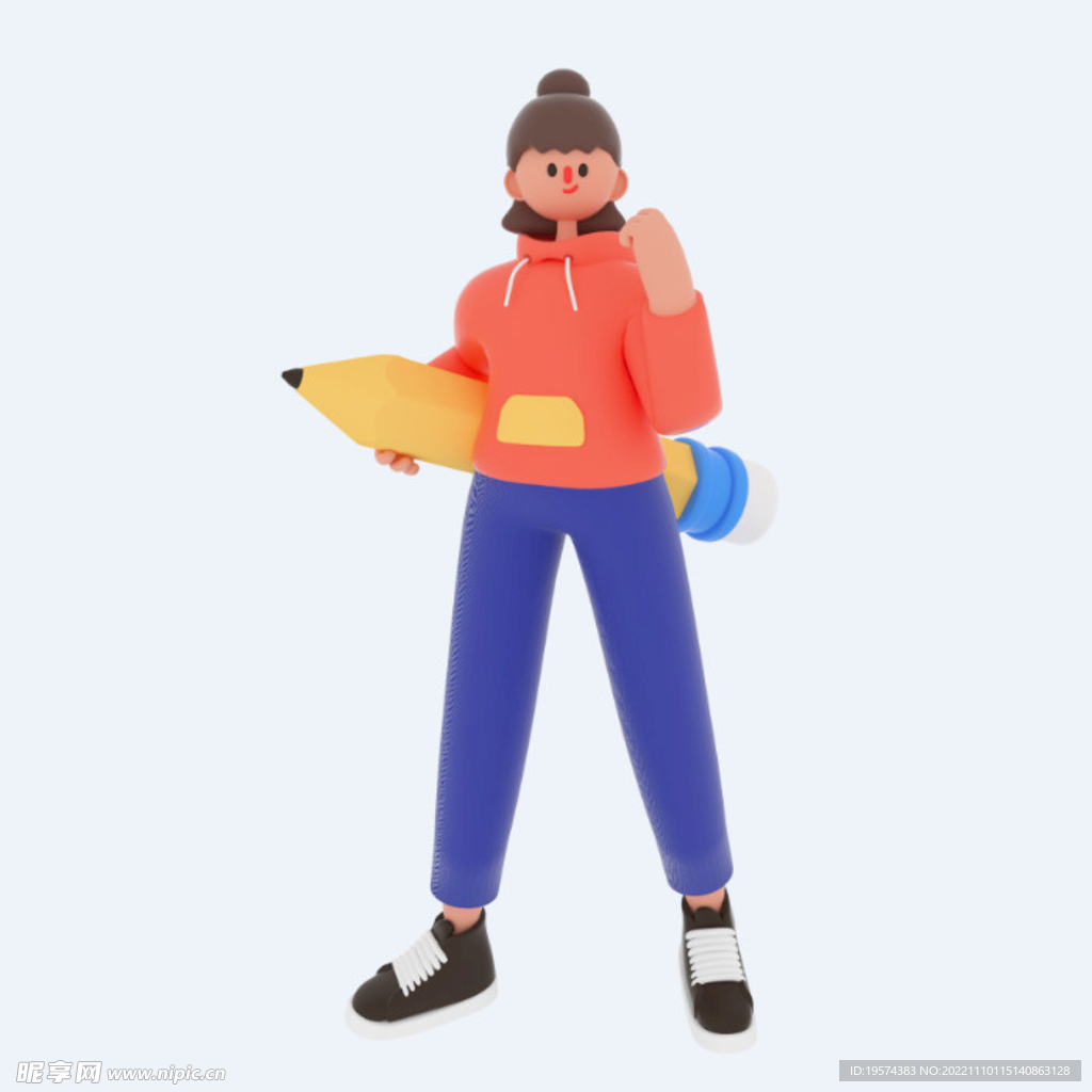 C4D模型 卡通人  