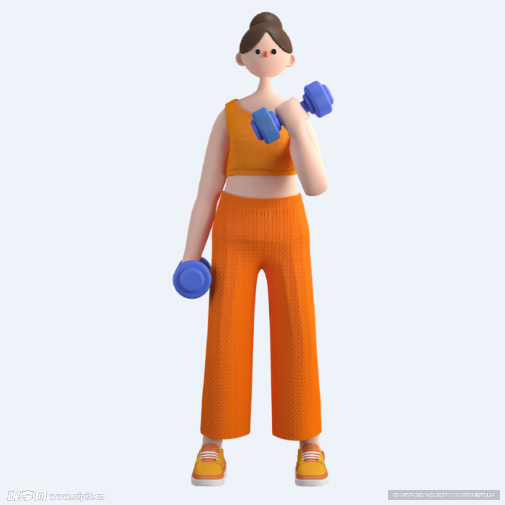C4D模型 卡通人  