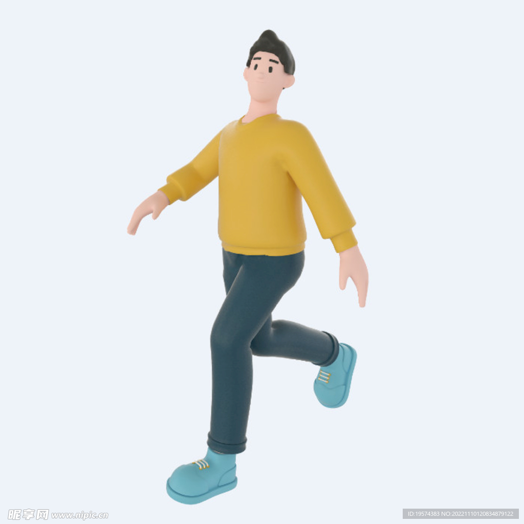 C4D模型 卡通人  