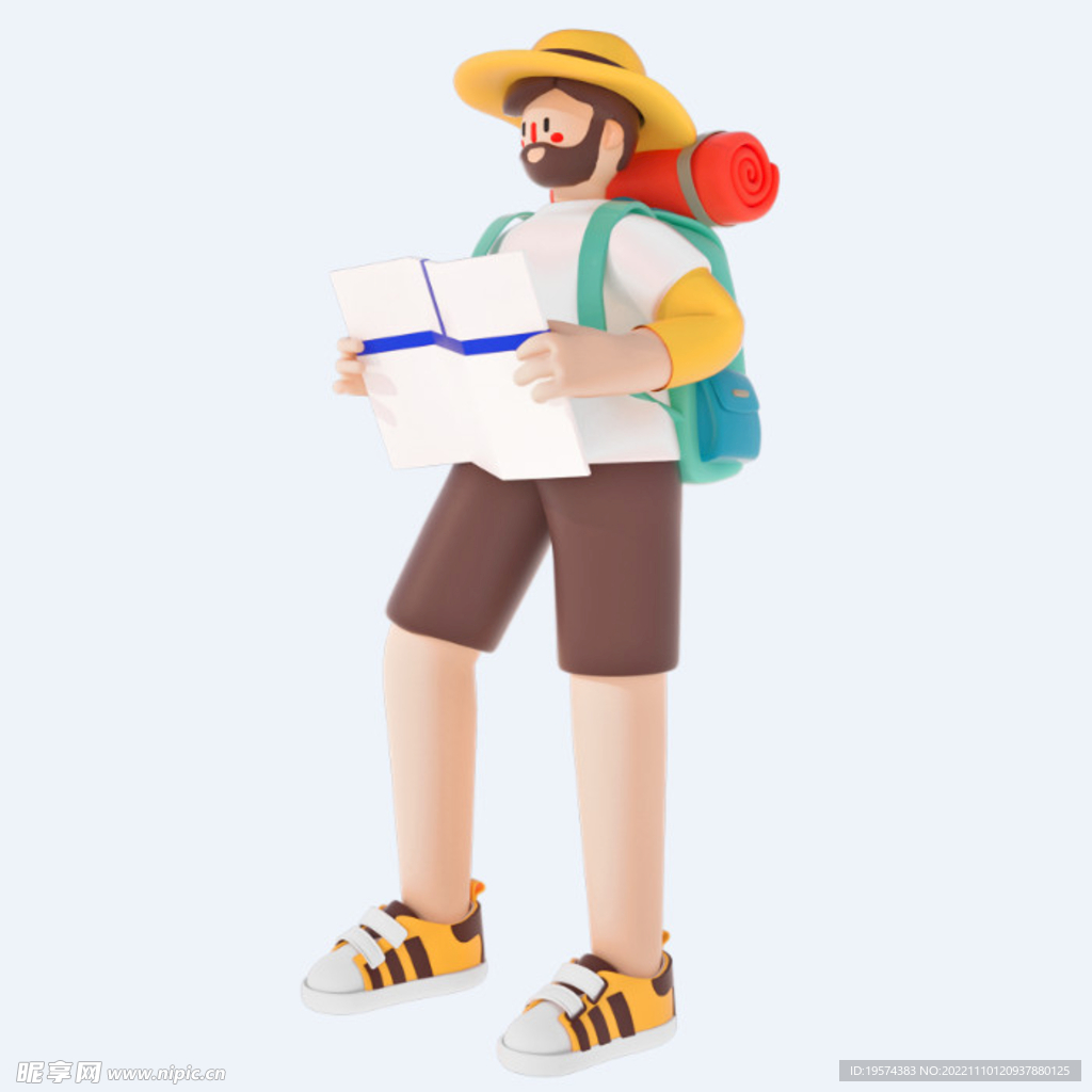 C4D模型 卡通人  