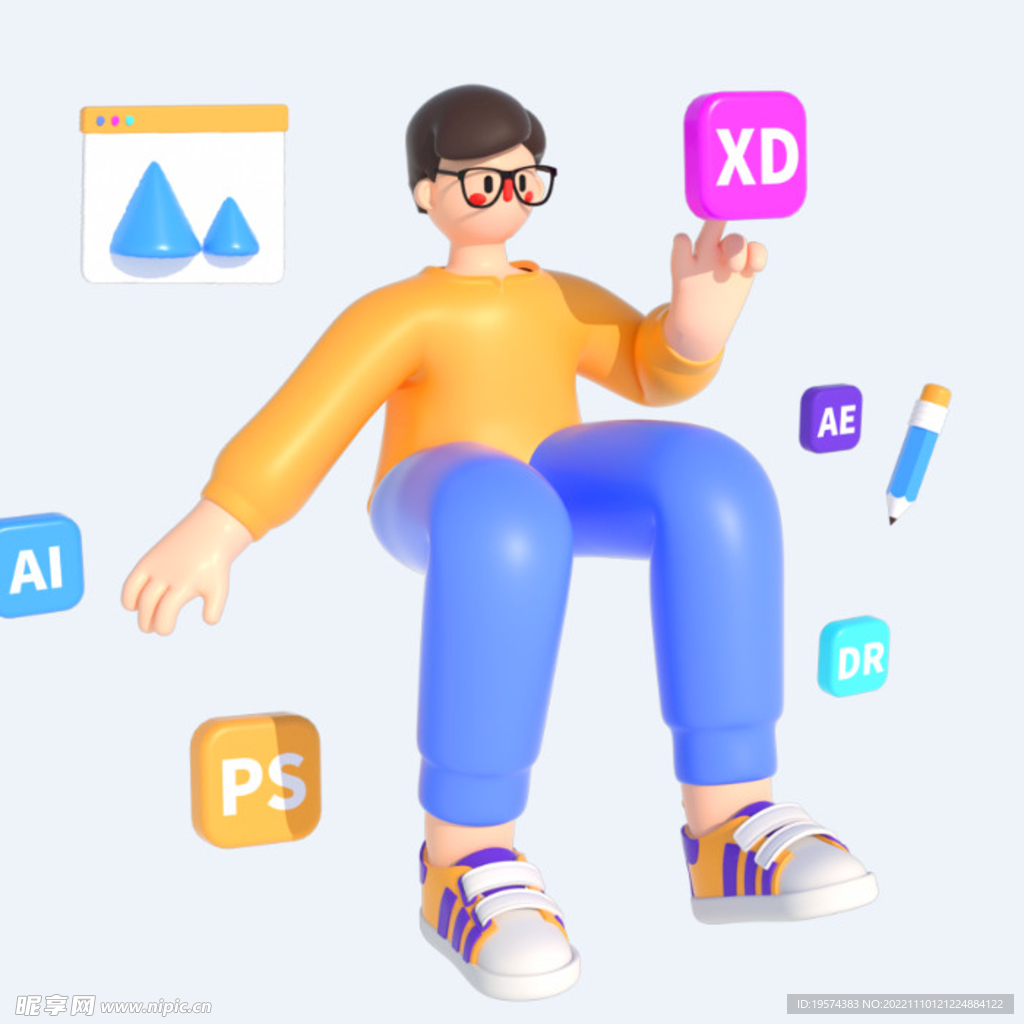 C4D模型 卡通人  