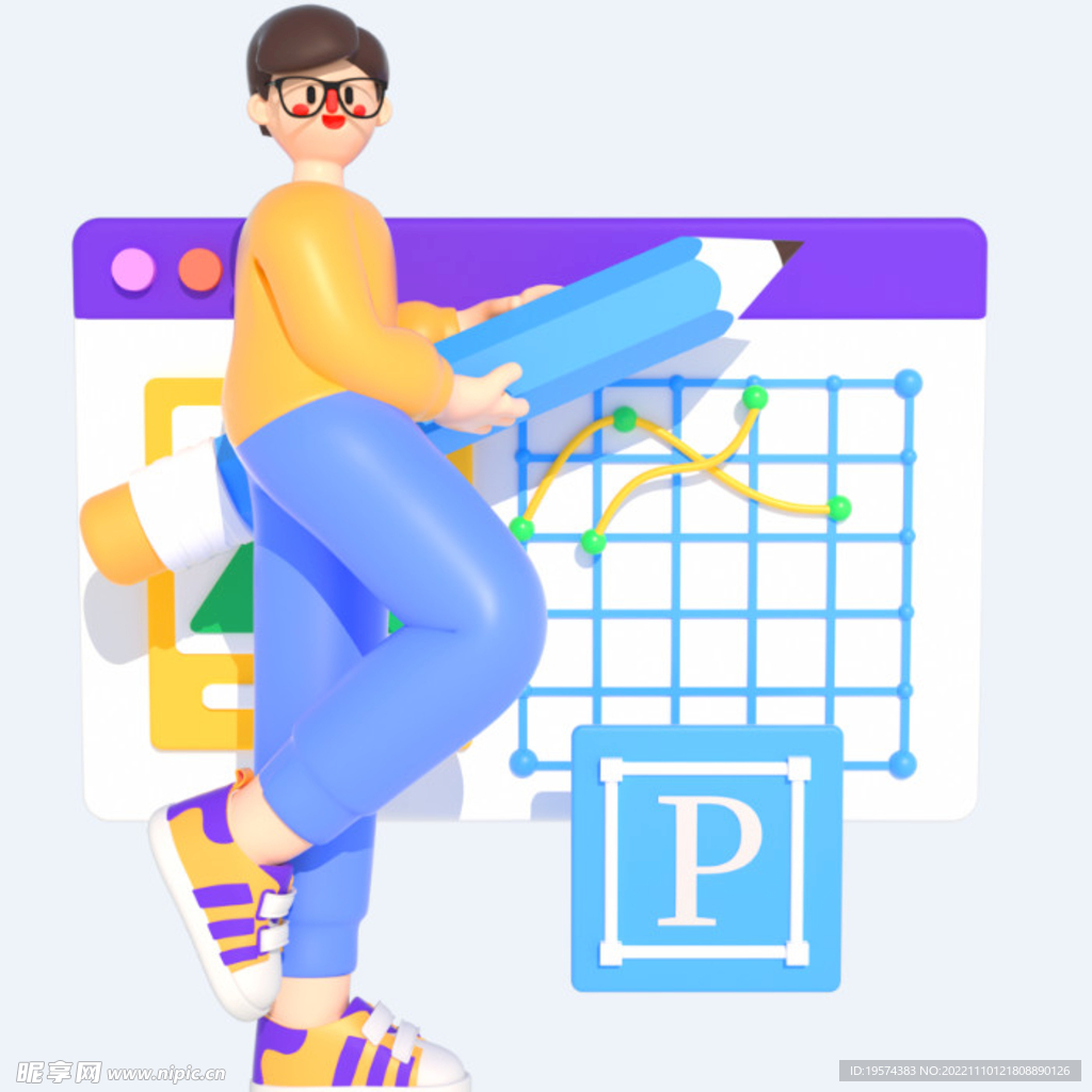 C4D模型 卡通人  