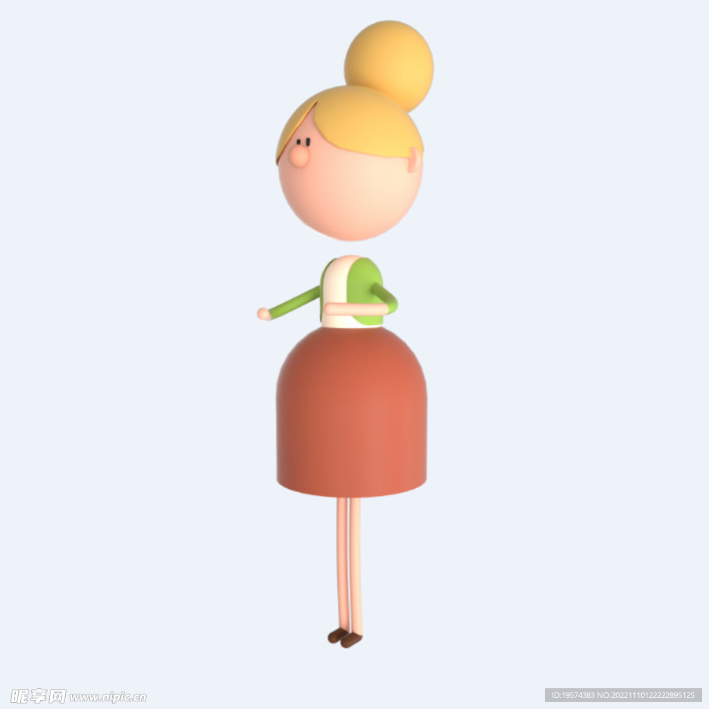 C4D模型 卡通人 