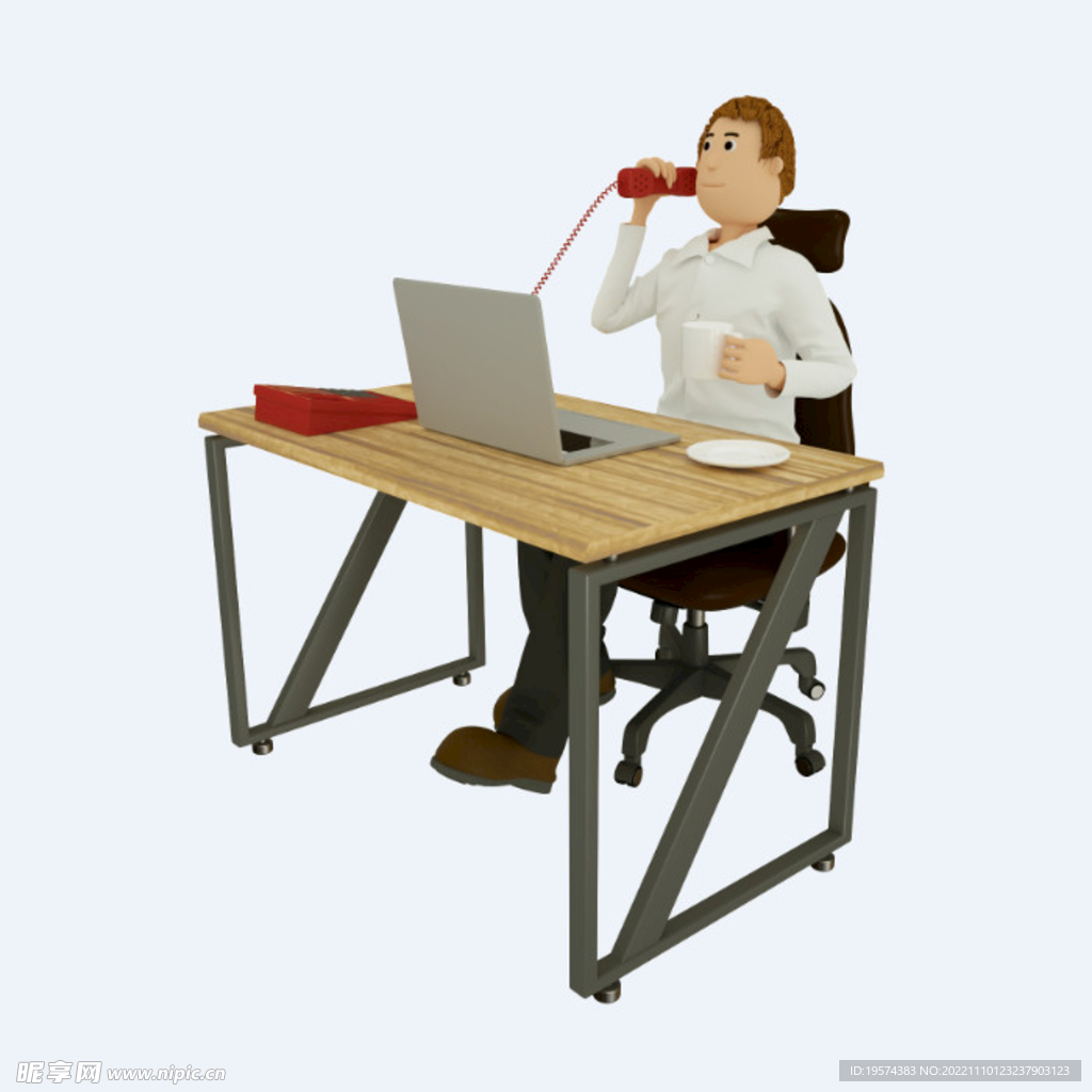 C4D模型 卡通人  