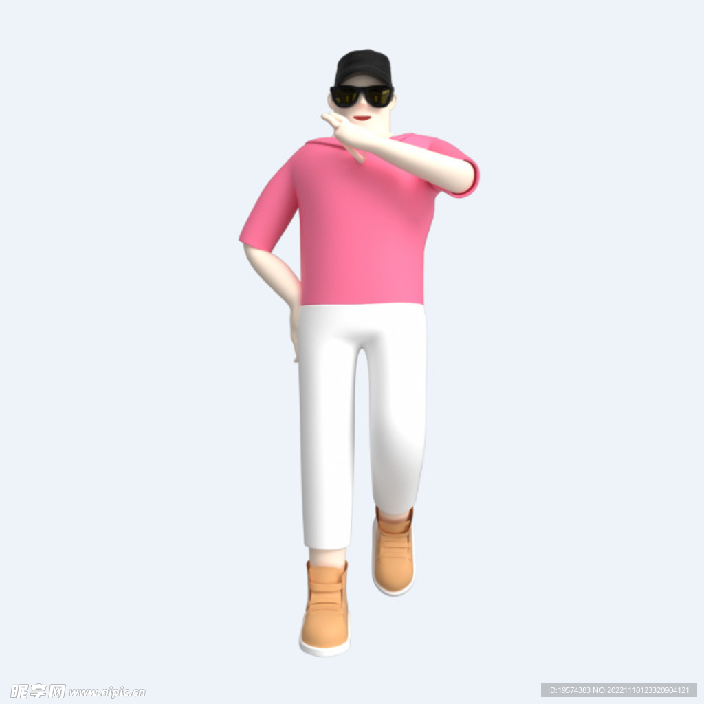 C4D模型 卡通人  