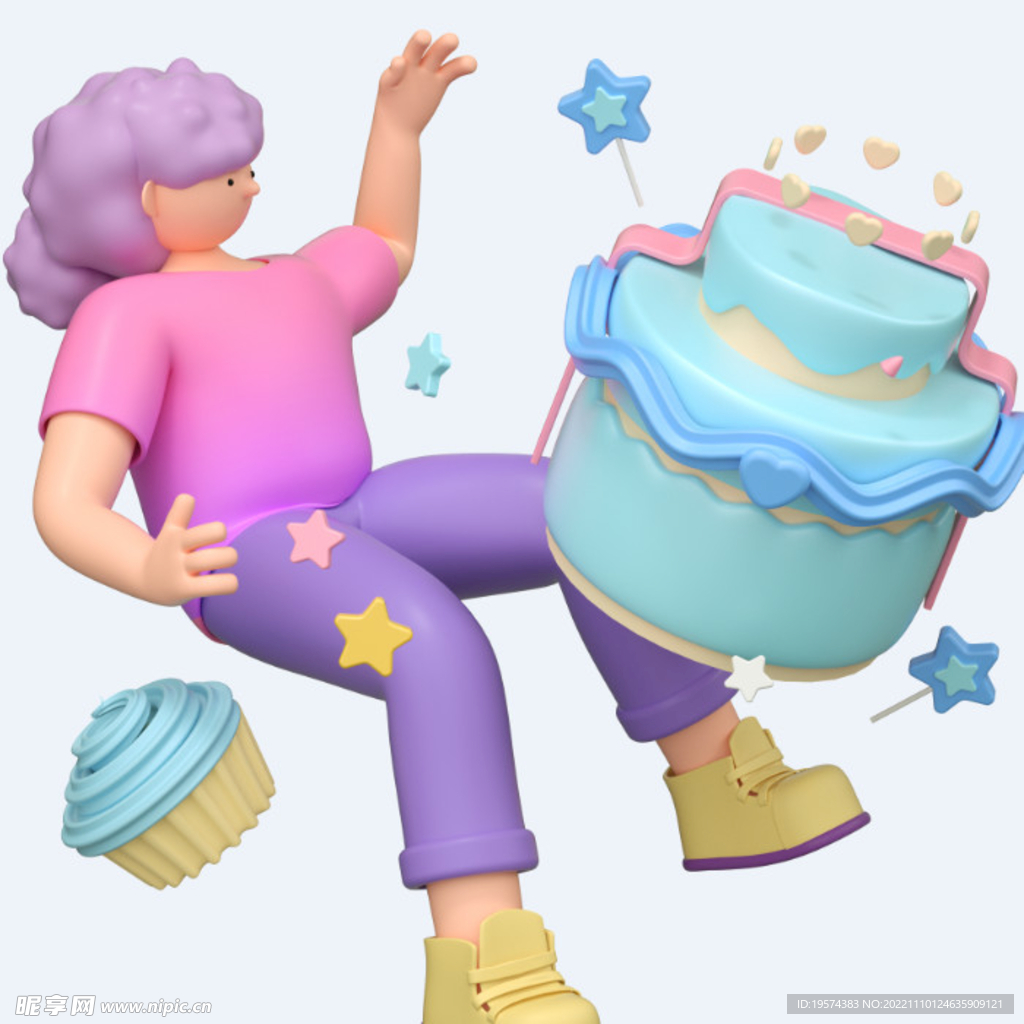 C4D模型 卡通人 