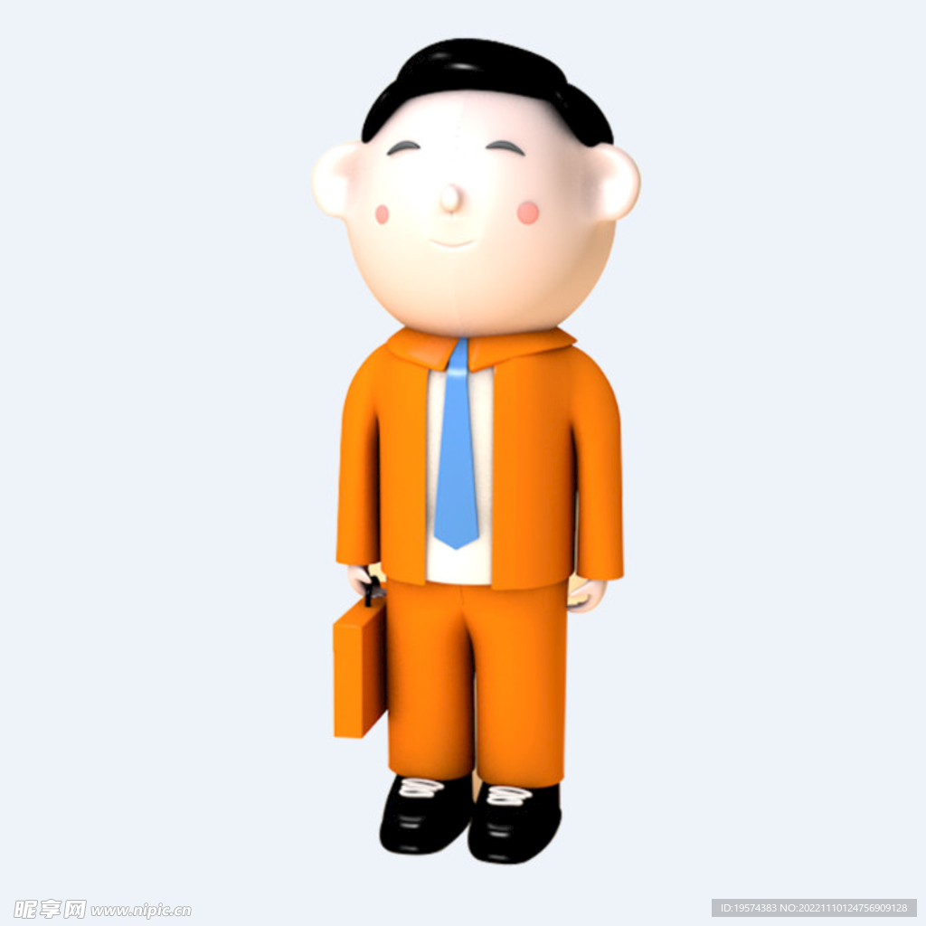 C4D模型 卡通人 