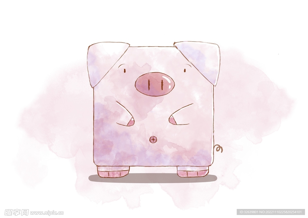 插画小猪