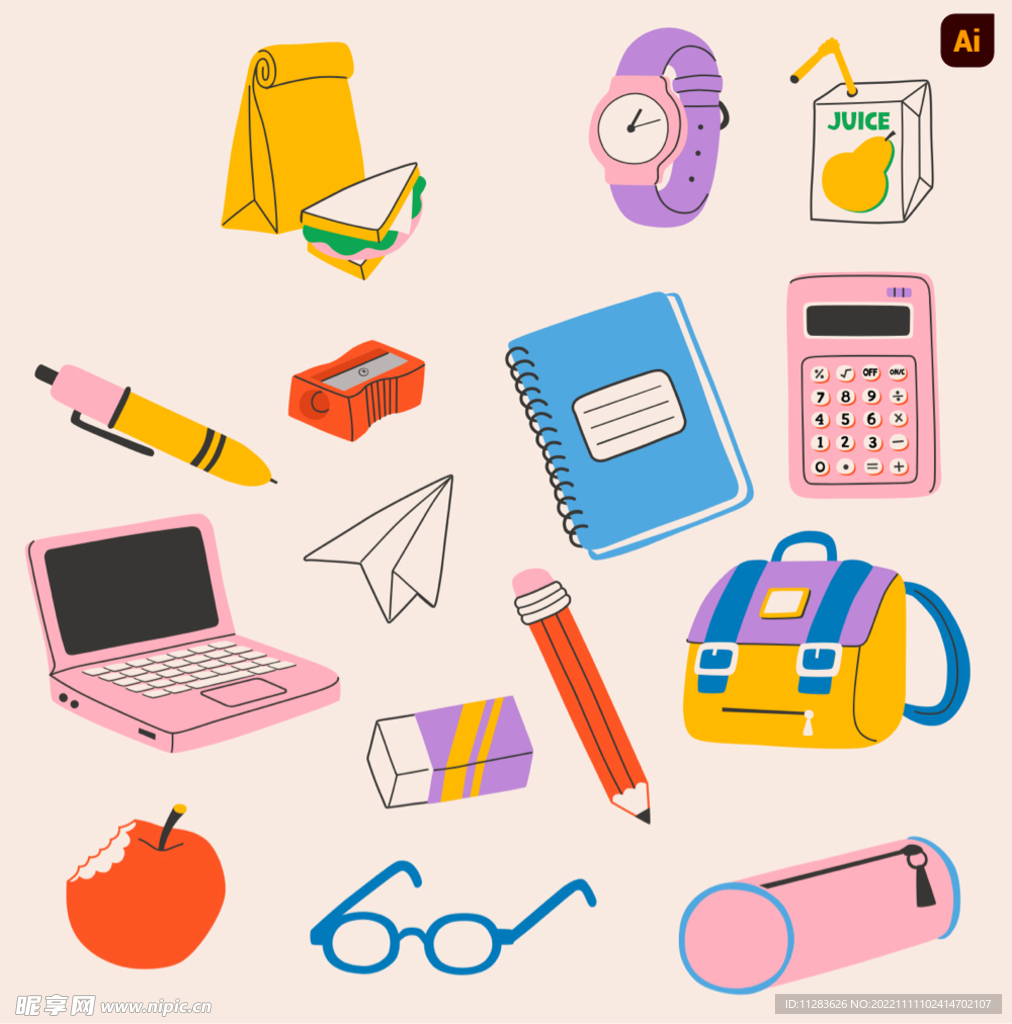 学校元素图标
