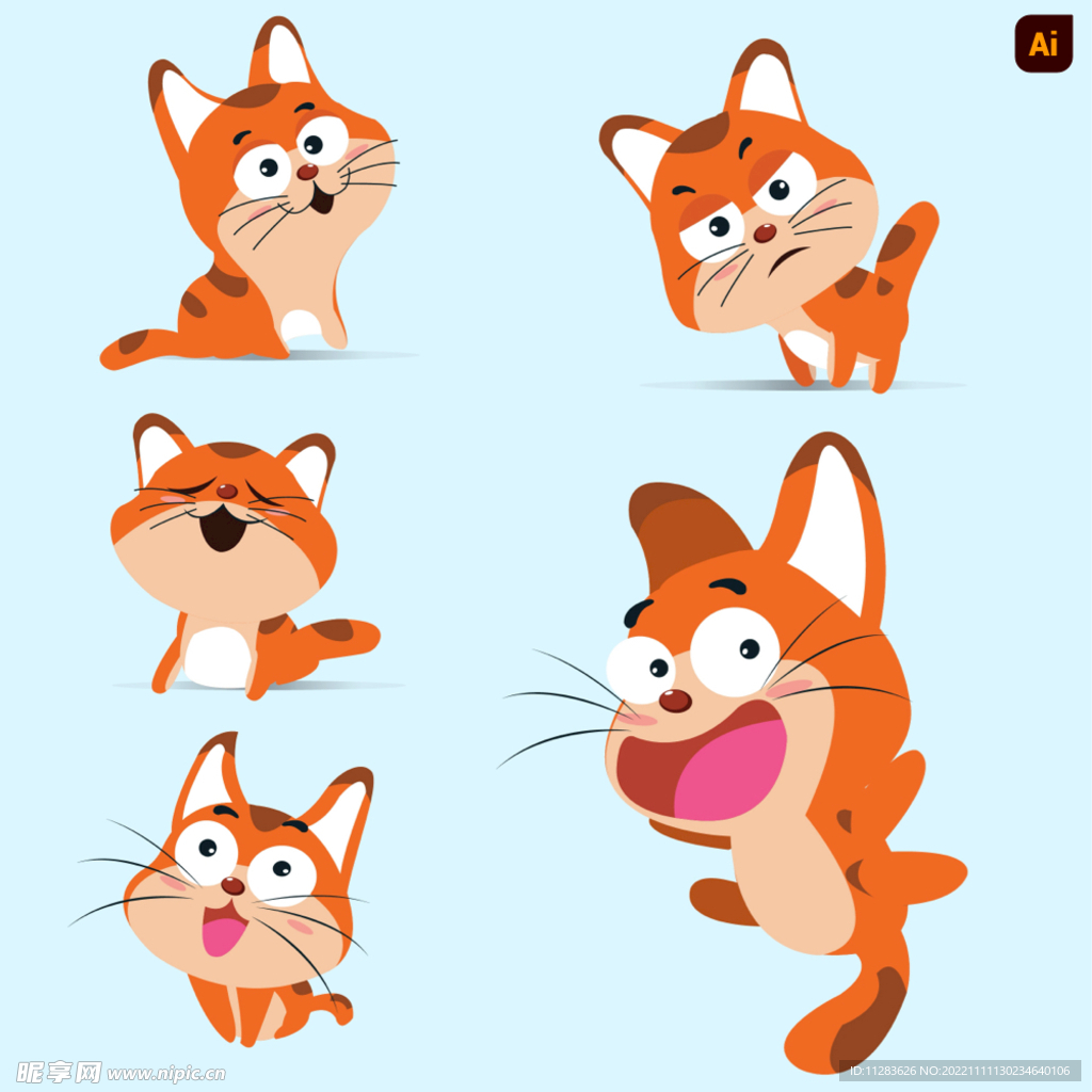 卡通可爱猫咪