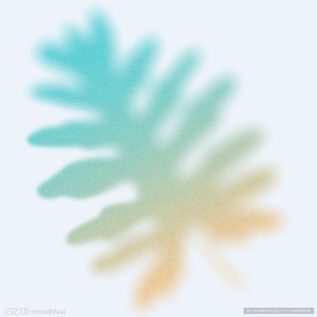 幻彩植物模糊渐变 