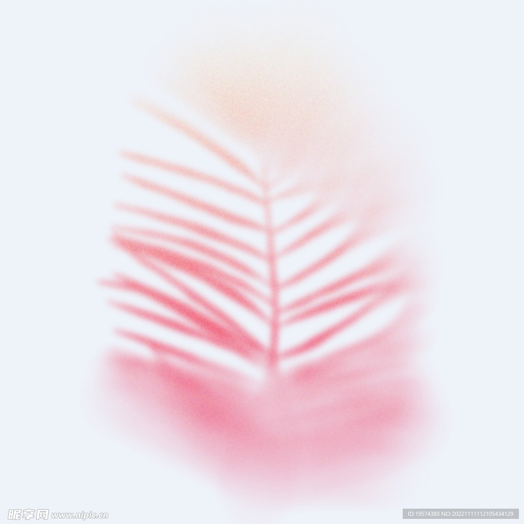 幻彩植物模糊渐变 
