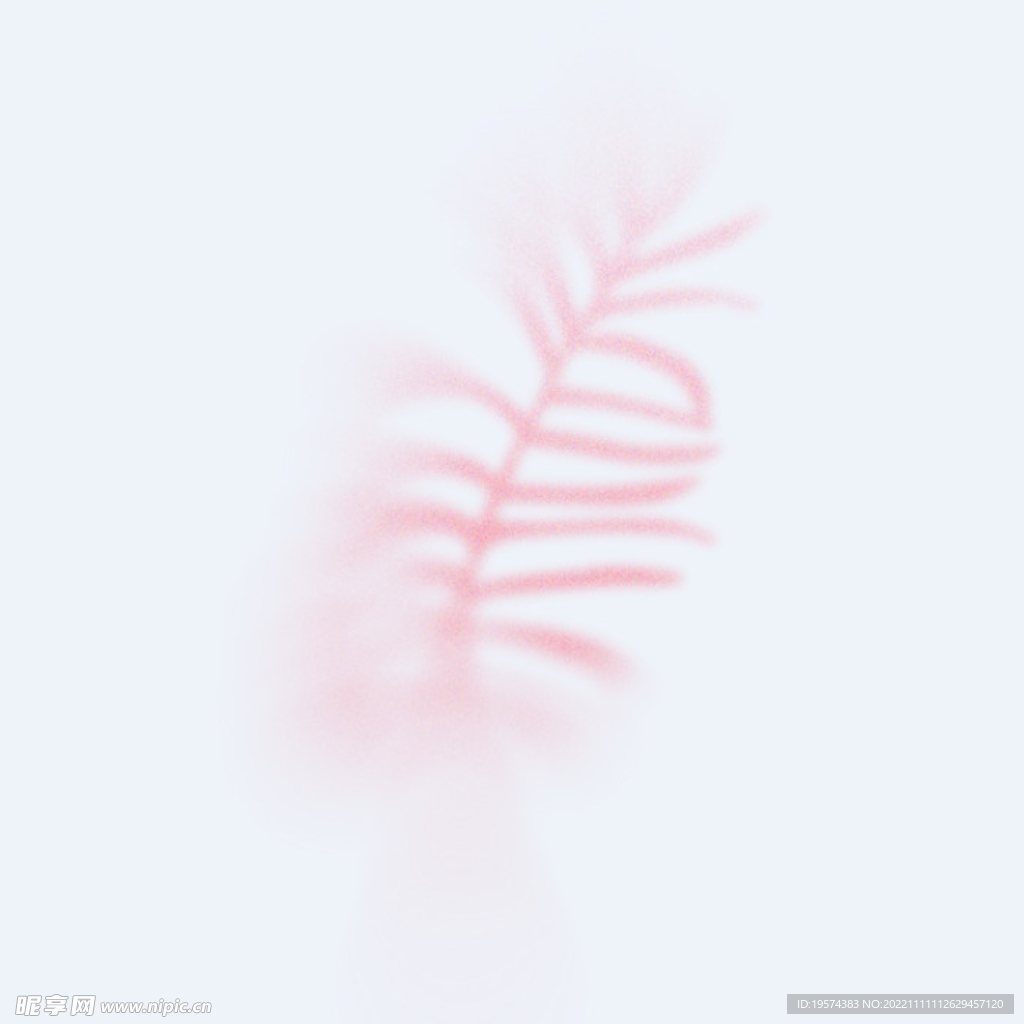幻彩植物模糊渐变叶子