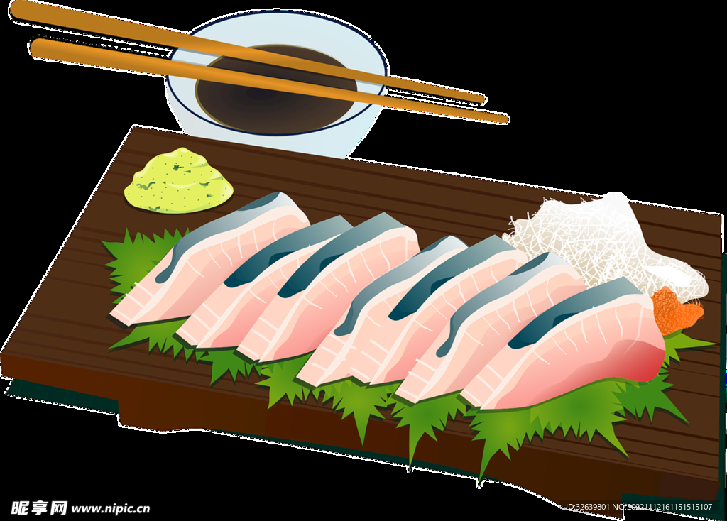 生鲜日料插画