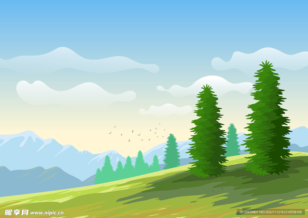 风景插画