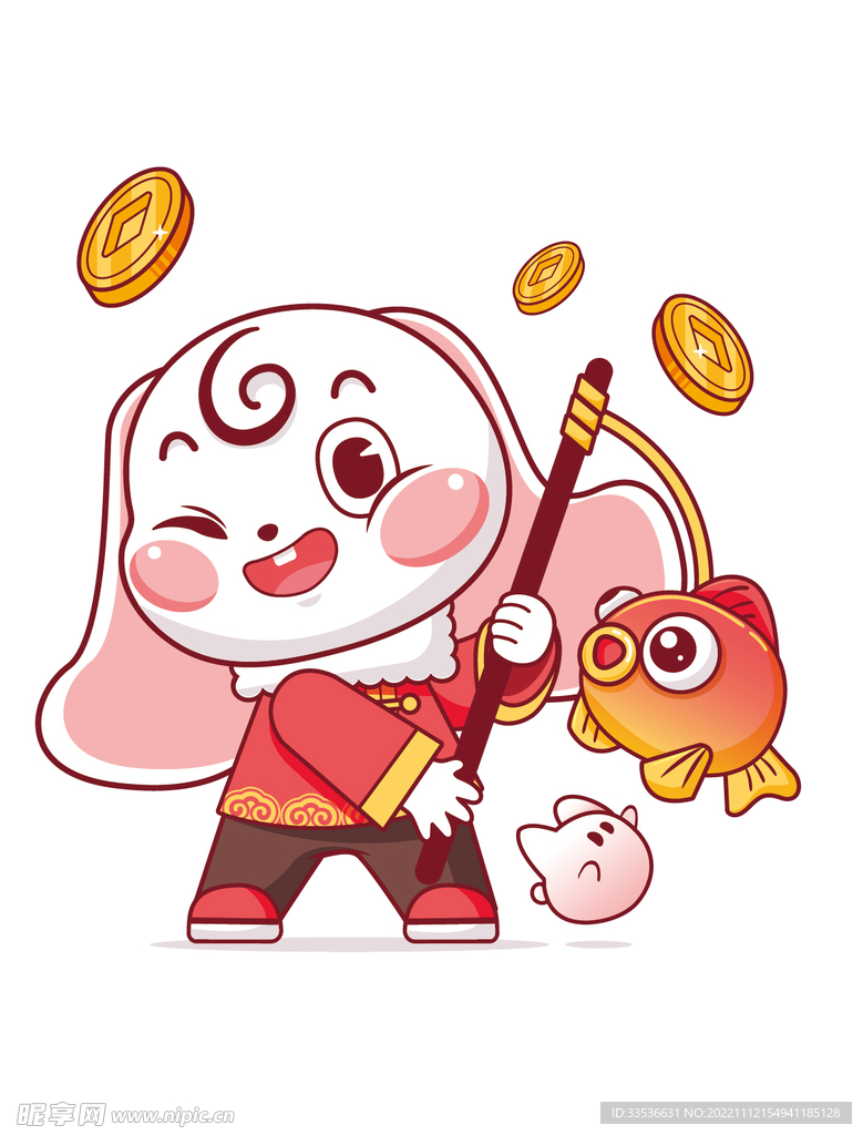 元宝兔子