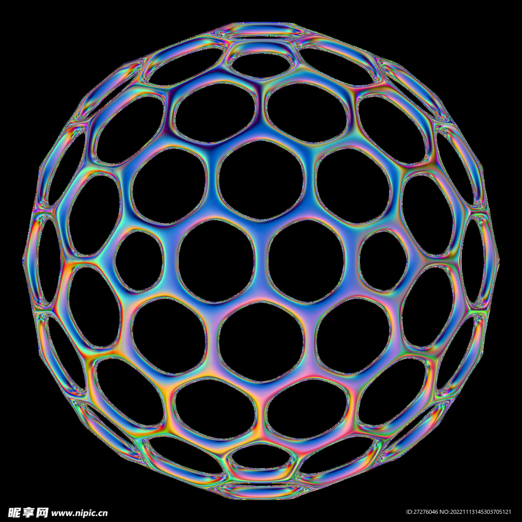 未来科幻金属全息镭射立体素材