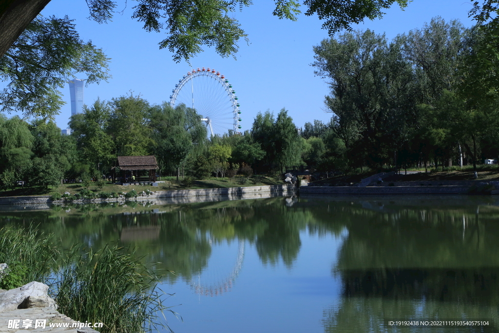 龙潭中湖风景 