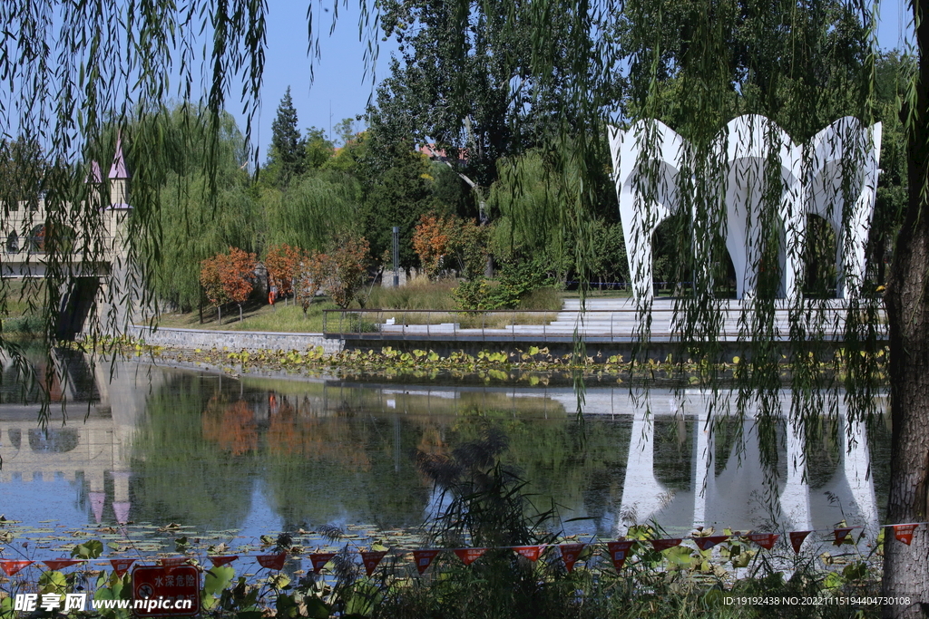 龙潭中湖风景 