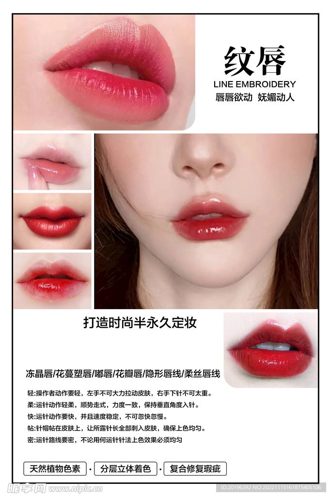 美容纹唇