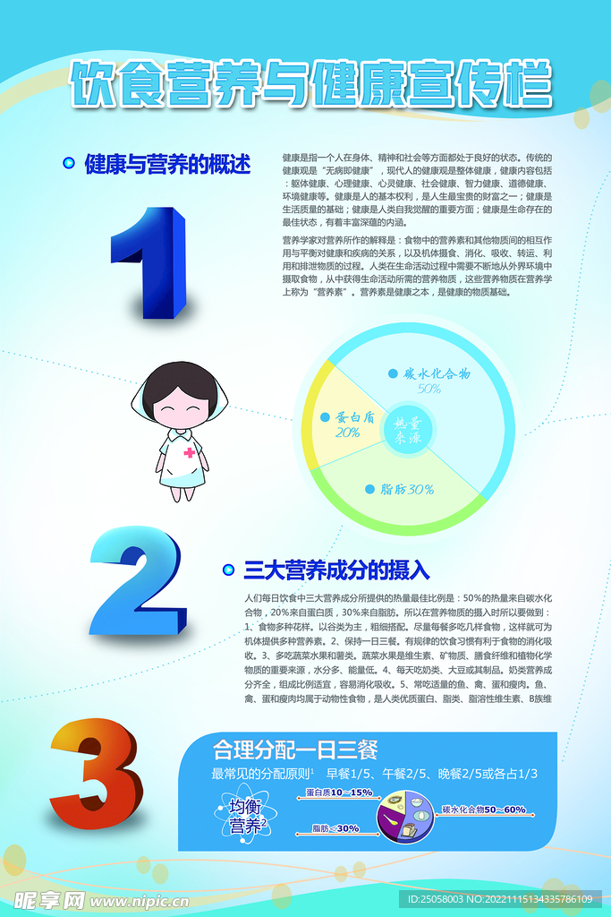 健康饮食海报