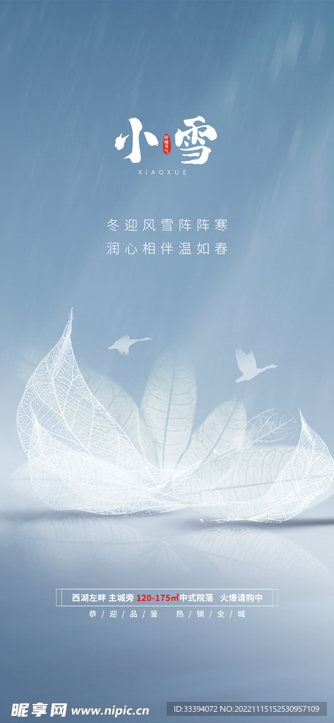 24节气之小雪海报