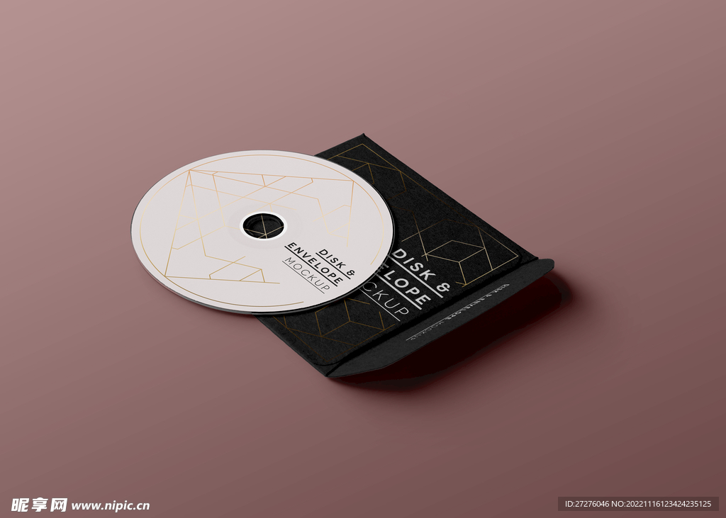 CD黑胶包装样机