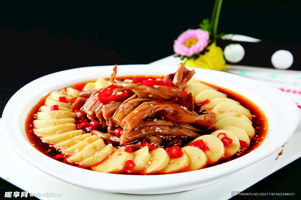 鸭肚嫩豆腐