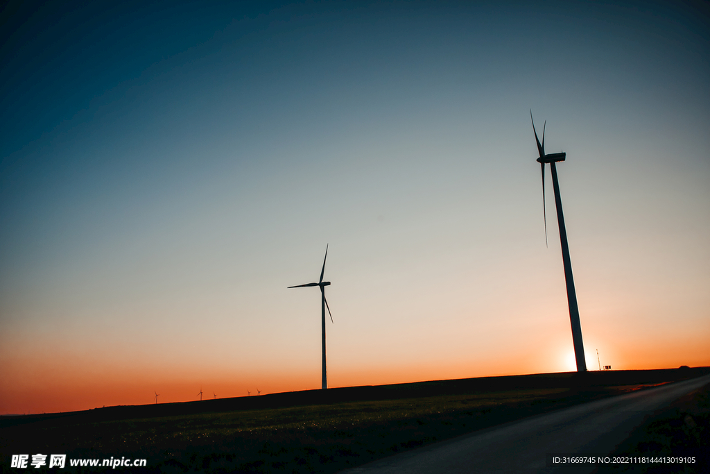 风力发电美景