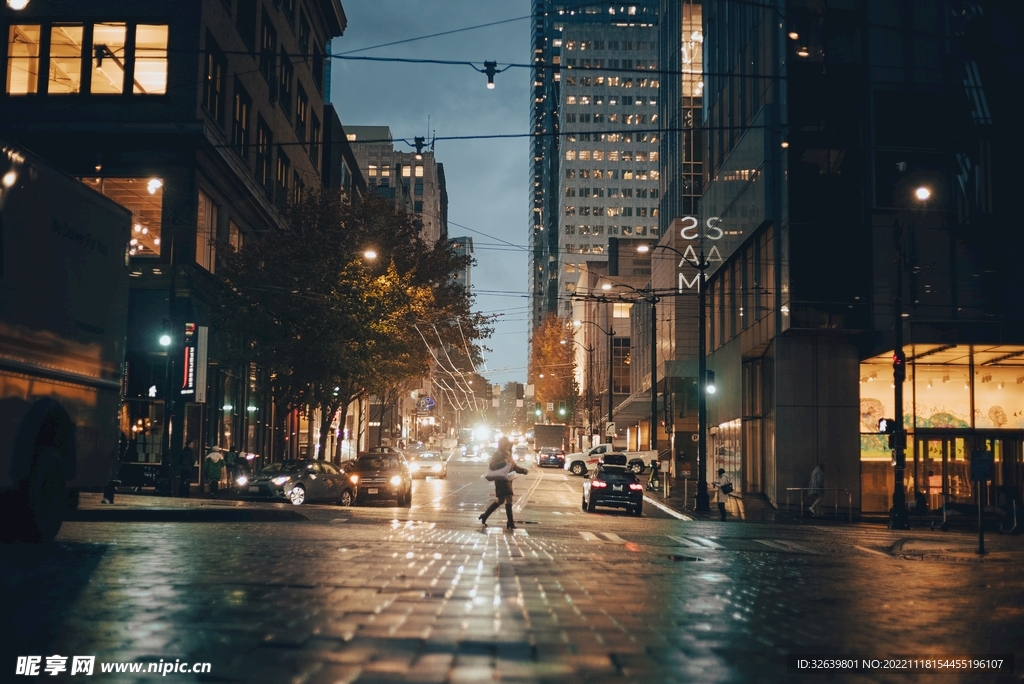 夜间街道