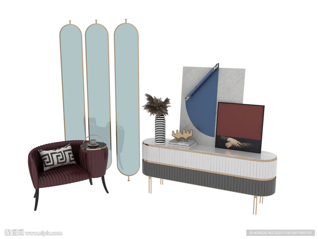 柜子沙发3d模型