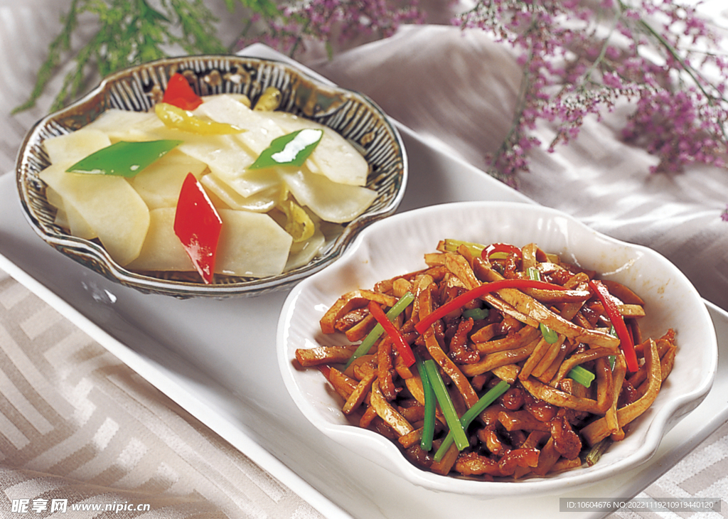 豆腐干炒肉丝