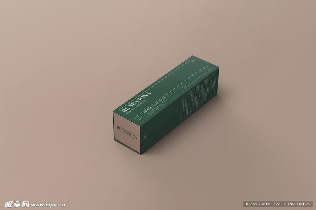 矩形正方形纸盒样机