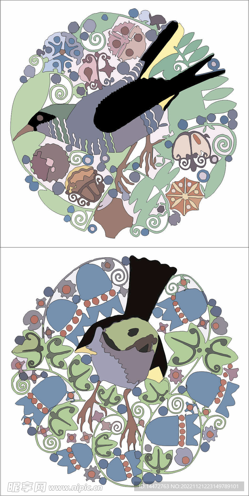 圆形花纹