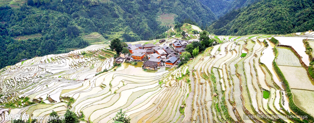 从江加榜梯田风光