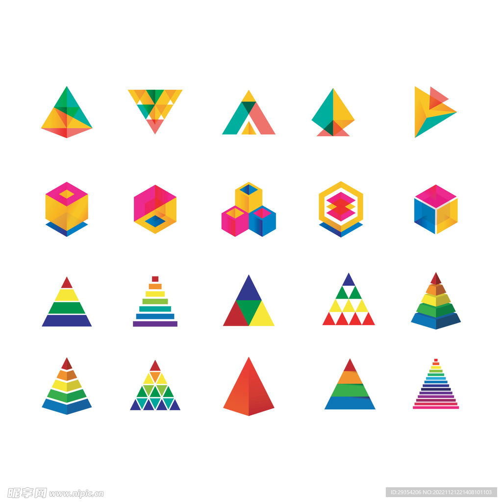 几何图形图标形状多边形元素图片