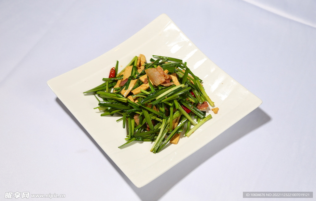 大蒜香干炒咸肉