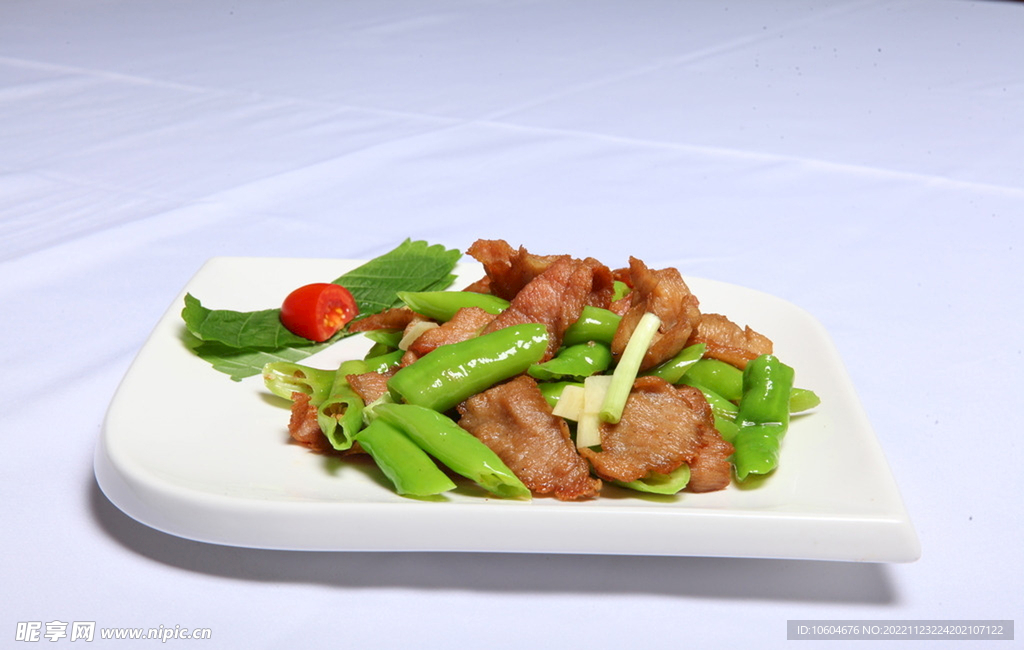 虎皮尖椒炒爽肉