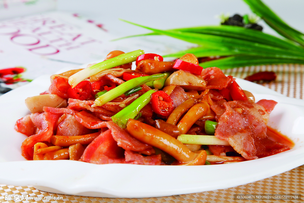 菌炒培根