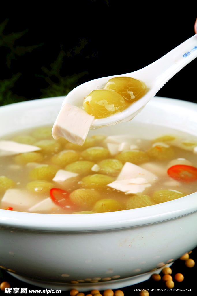 葡萄豆花羹