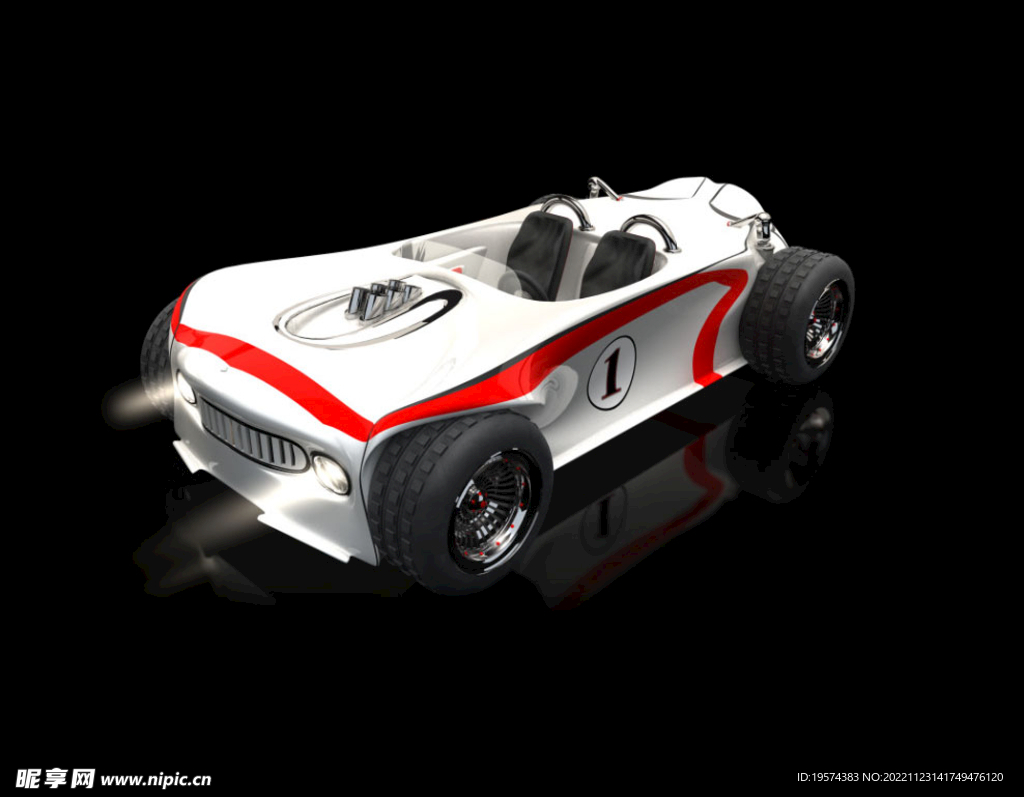 C4D模型玩具赛车