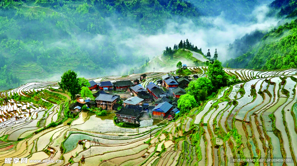 从江加榜梯田风光