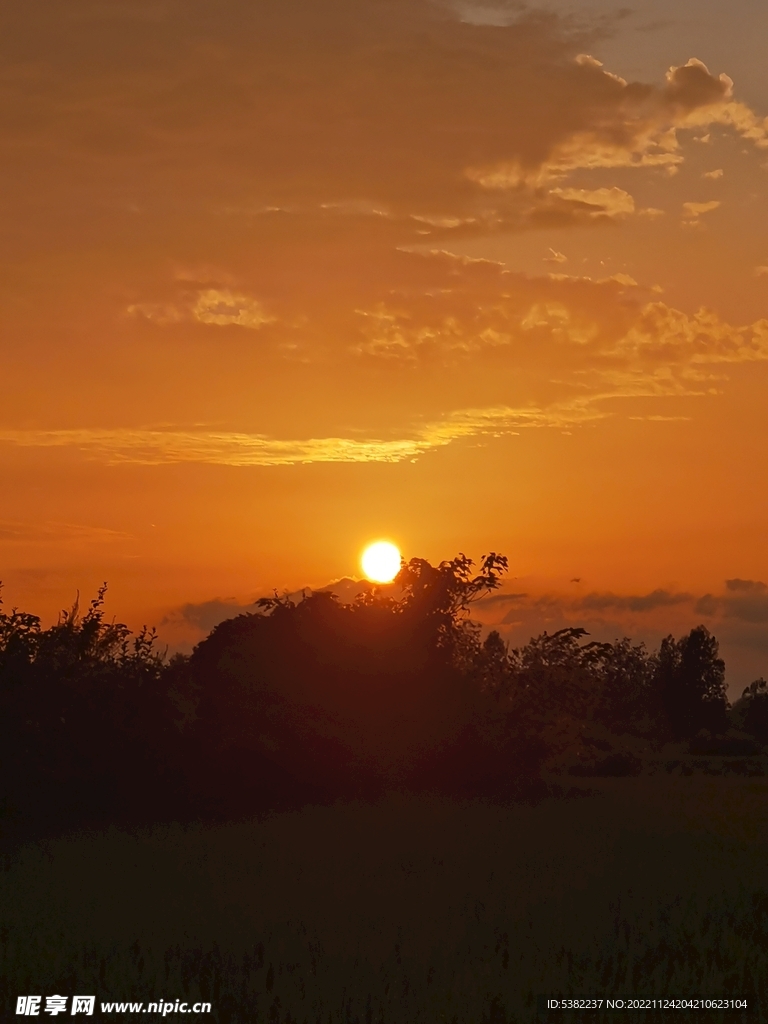 日出 朝霞 夕阳西下 火烧云 