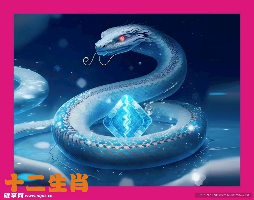 十二生肖蛇  