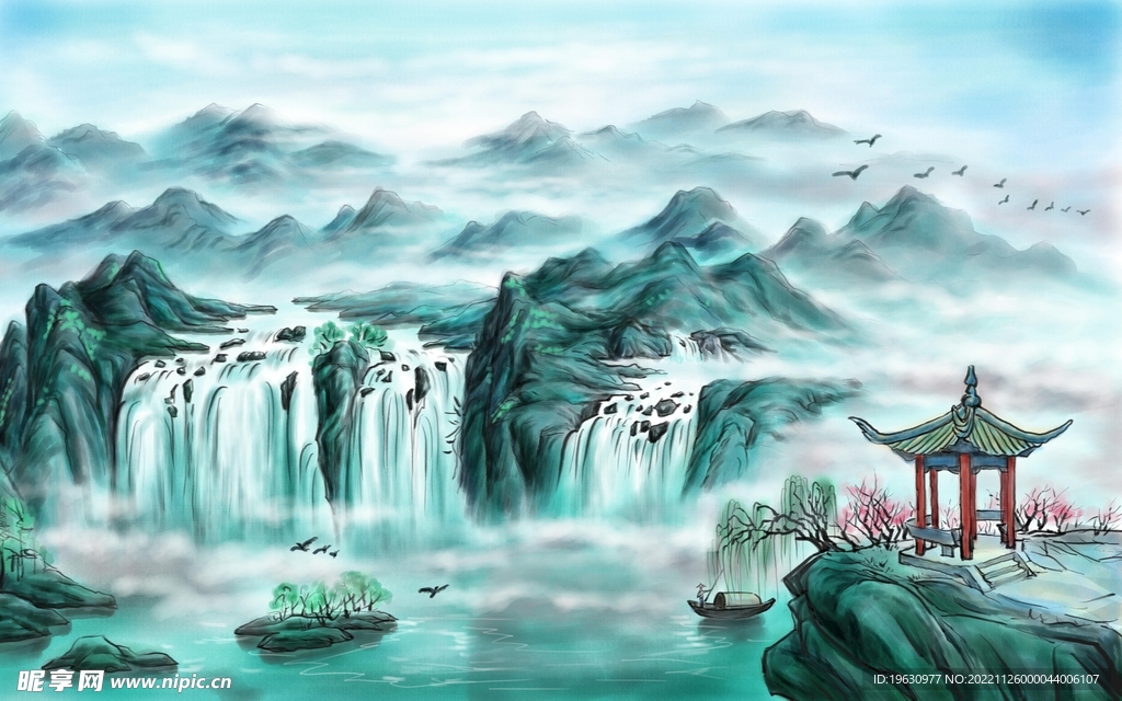 中国风背景墙