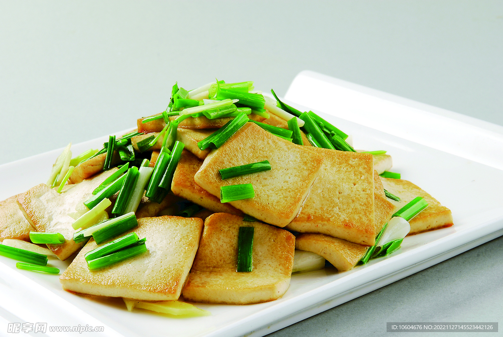 小香葱煎豆腐