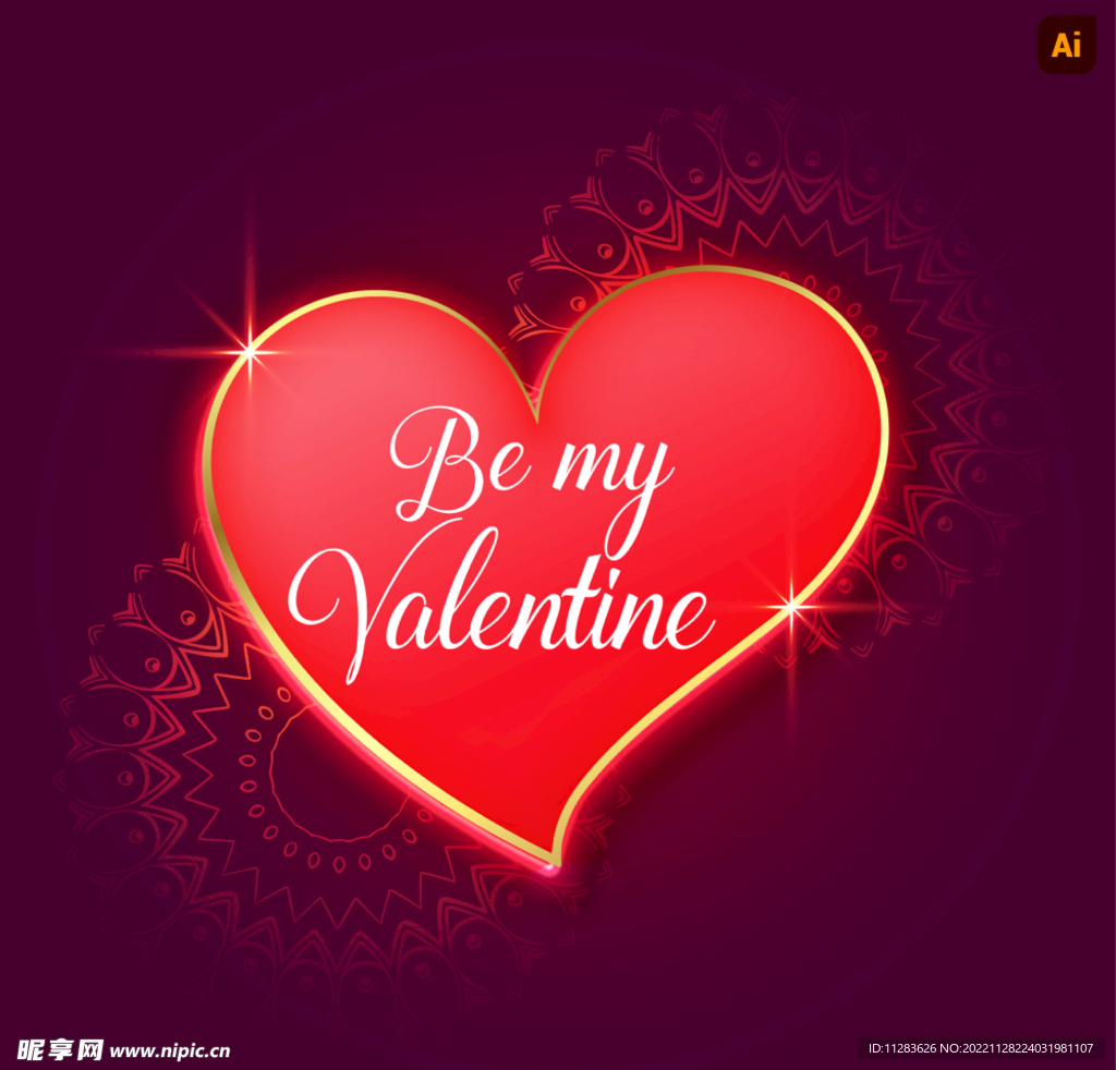 情人节爱心背景