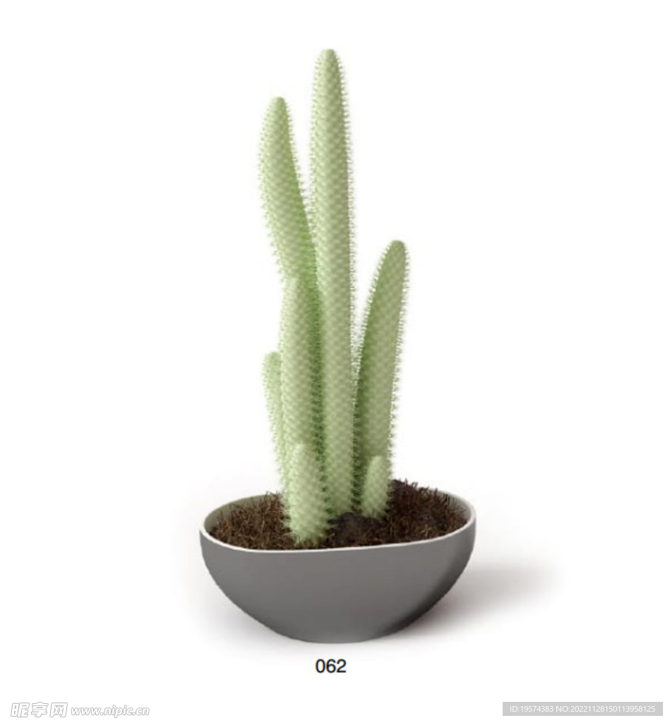 C4D模型 绿色植物 