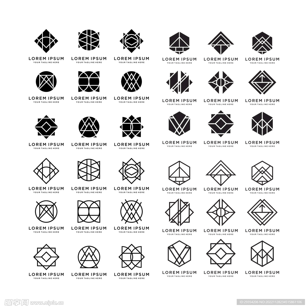 几何图形图标形状多边形元素图片